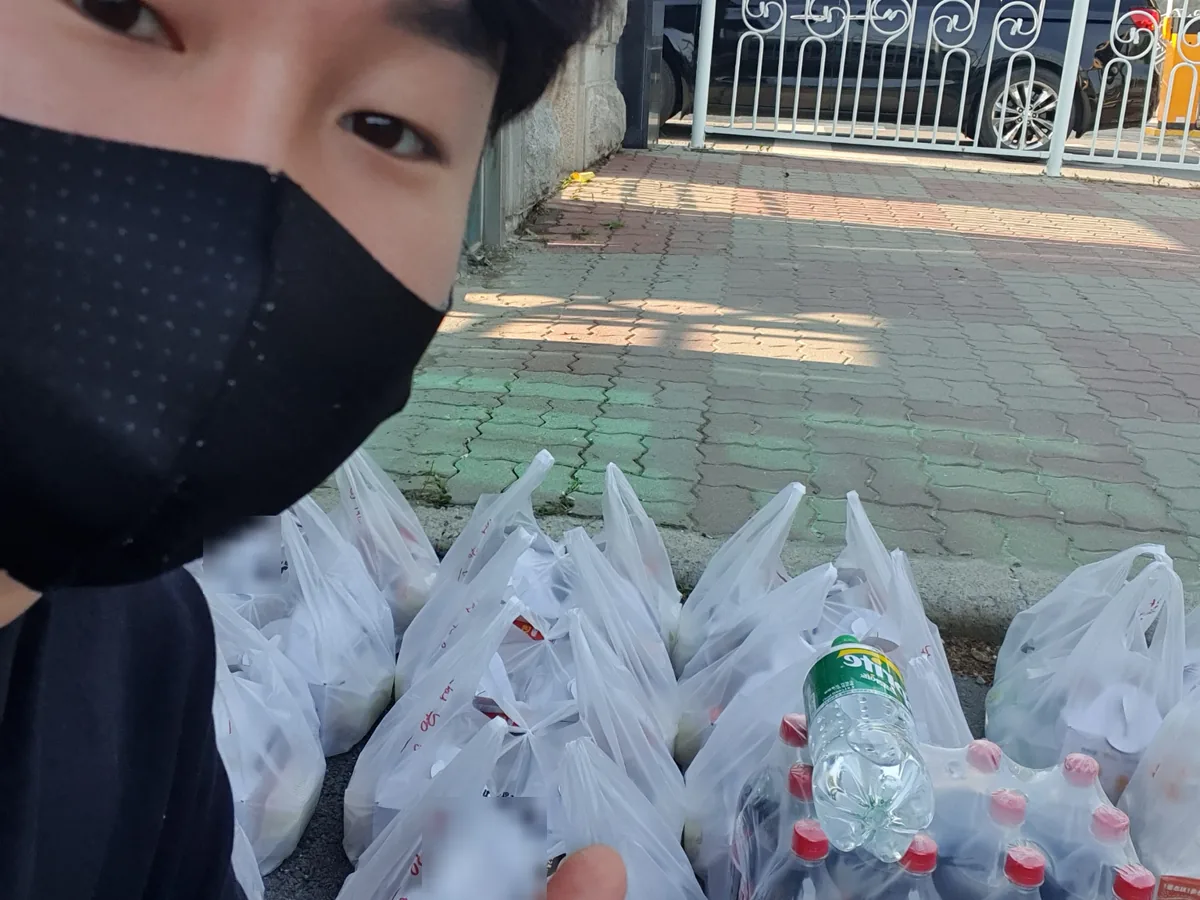 단체 주문도 직접 들고
